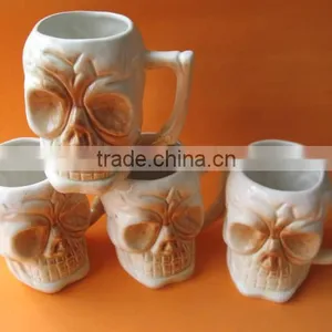 Ghost Face Tiki Ceramic Mugs thumbnail-1