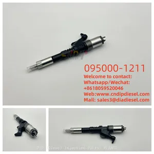 095000-1211 Fuel Injector New Denso 6156-11-3301 Spare Parts Common Rail Assy for Komatsu PC400-7 PC450-7 S6D125 thumbnail-1