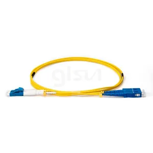Fiber Optic Patch Cable LC UPC to SC UPC OS2 Duplex Single Mode PVC 2.0mm thumbnail-1
