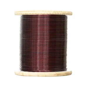 Transformer Winding Enameled Aluminum Magnet Wire Enameled Flat Aluminum Wire Shaped for Motor Inverter Enameled Aluminum Round Wire thumbnail-1