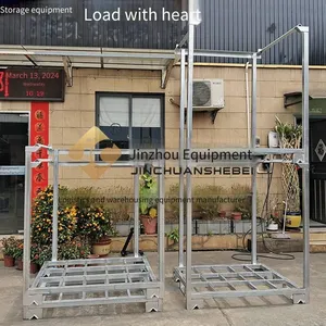 Jinchuan Non-standard Steel Stack Racks, Flexibly Movable, Suitable for Multi-scenario Turnover, Foldable When Unloaded to Save Space thumbnail-5