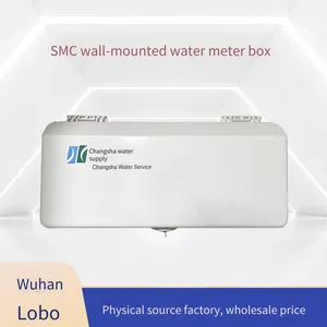 Lubao Smc Fiberglass Water Meter Box Manufacturer for Rural Tap Water Pipeline Network Renovation, Wall-mounted and Exposed Installation for Household Use thumbnail-1