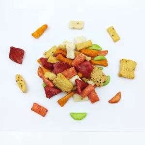 Crunchy Assorted Japanese Style Rice Cracker Mix Multiple Shapes and Colors for Wholesale Snack Distributors thumbnail-1