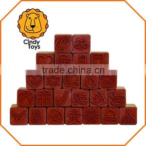 Wooden Rubber Stamps Advent Calendar 24 Pcs for Christmas thumbnail-2