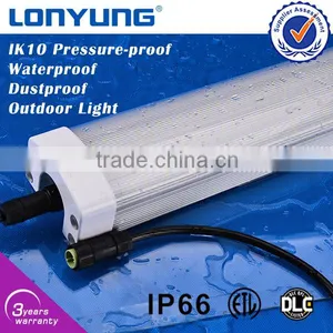Led Tri Proof Batten Lamp IP66 Linkable Tube High Lumen Output thumbnail-1