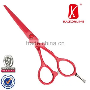RAZORLINE R1R/Red Teflon Coating/Stainless Steel/color Hair Scissors thumbnail-1