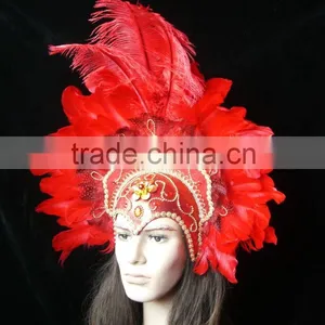 Custom Party Headwear in 2016 Feather Headdress and the Wholesale Headdress Indian thumbnail-6