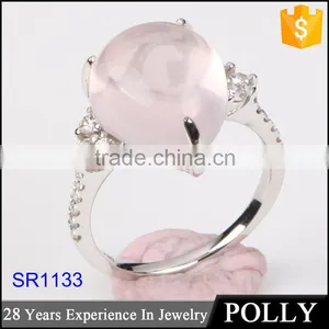 OEM Solid Lapis Prong Set Center 18k White Gold 750 Ring Jewelry thumbnail-2