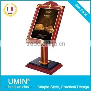 Hardwood Hotel Sign Board Stand thumbnail-1