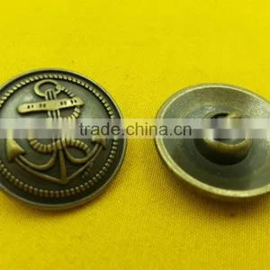 25mm Anchor Logo Metal Shank Button For Coats Wears --- M5854 thumbnail-3