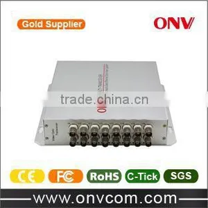 16 Channel Fiber Optic Transmitter and Receiver With 16ch Video and 1ch Reverse Data thumbnail-1
