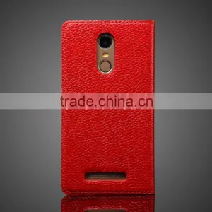 KDS Simple Version Genuine Leather Flip Case for Xiaomi Redmi Note 3 MT-5203 thumbnail-4