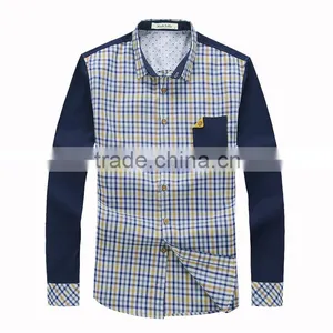 American Design Turn-down Collar Men Check Shirt thumbnail-2
