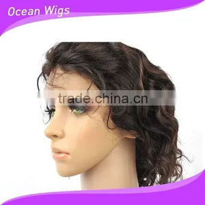Human Hair Lace Wig, Body Wave, 10", Natural Color thumbnail-6