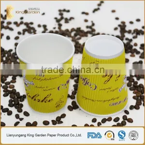 Coffee to go Paper Cup Ripple Wall With Lids thumbnail-1