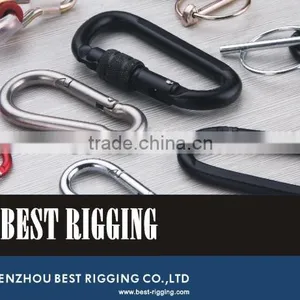 Hot Sale Gold Color Aluminum Snap Hook Carbine Type Made in China Professional Manufacturer Rigging Hardware thumbnail-4