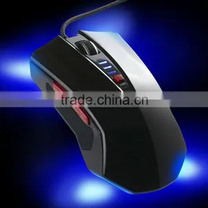 USB Wired 5D Optical Mouse With Blue LED Indicator thumbnail-1