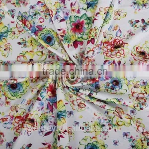 Fabric for Printing 100 Polyester Flower Printed Fabric Print Knit Fabric thumbnail-2