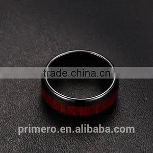 Man's Tungsten Carbide Wedding Rings Top Quality Engagement Wood Desig thumbnail-5