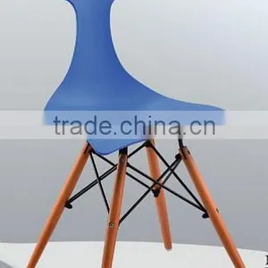 Modern Design Living Room Furniture Wholesale ABS Plastic Chair/ Whale Tail Plastic Coffee Shop Chair thumbnail-2