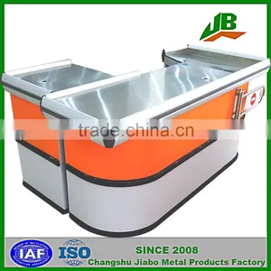 Cash Counter Design With Orange and White Clr JB-010 thumbnail-1