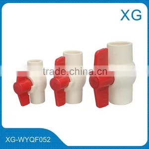 PVC White Ball Valve /Hexagon Threaded Black Pvc Ball Valves/PVC Pipe Fittings thumbnail-1