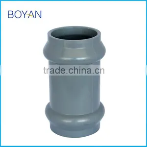 BOYAN Taizhou Plastic Pipe Fitting for Irrigation Pvc Two Faucet Coupling With Rubber Ring thumbnail-1