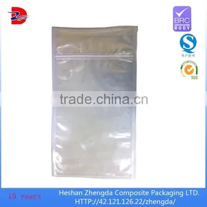 Three Side Seal Nylon Clear Plastic Bag With Zipper,food Packaging Plastic Bag for Beverage thumbnail-1