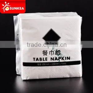 100% Biodegradable Large Printed Paper Napkin, White Napkins thumbnail-2