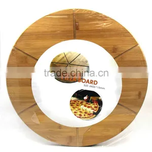 Extra-large Organic and Eco-friendly Bamboo Pizza Cutting Board and Chopping Board Set Factory Directly thumbnail-1