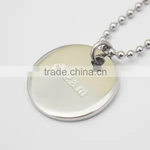 Fashion Jewellery Engraved Words Dream Hope Disk Pendant Jewelry Necklace thumbnail-1