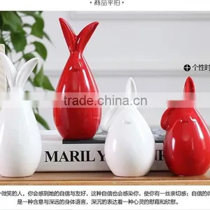 Jingdezhen BHM-123 Ceramic Easter Rabbit Figurines Collectables Decoration Wholesales thumbnail-4