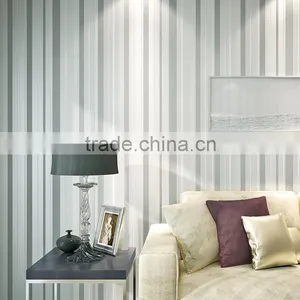 Non-woven Vertical Stripes Modern Design Italian Wallpaper thumbnail-1