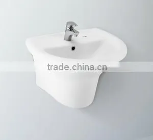 FH810UFS Washbasin With Half Pedestal thumbnail-1