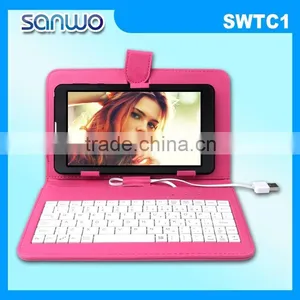 7,8,9,9.7,10 Inch Universal Tablet Case , Tablet Leather Case Keyboard thumbnail-1