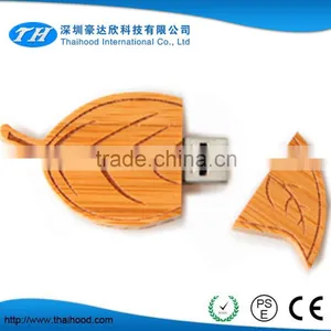 Promotionl Recyclable Eco Wood USB Flash Memory Stick Custom Wood Leaf Gift USB Drives, Promotional Gift USB thumbnail-5