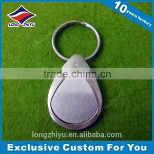 Stainless Steel Dog Tag Keychain Custom Shaped Metal Keychain thumbnail-6