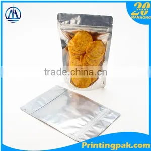 Half Aluminum Foil and Half Transparent Stand up Pouch With Ziplok thumbnail-6