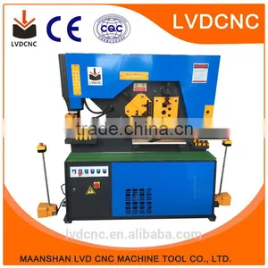 With Hydraulic Driving, Hand Operated Ironworker for Cutting and Punching the Round thumbnail-1