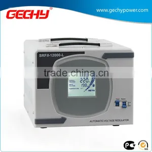 SRFII-12000-L Desk Type Relay Control Type Stabilizer LCD Digital Display Full Automatic AC Voltage Regulator thumbnail-1