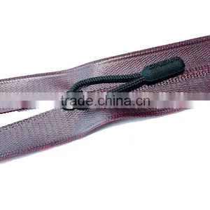 #5 Open End Nylon Coil Zippers 5# Nylon Separating Zipper thumbnail-2