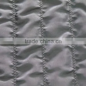 Polyester Stripe Embroidered Thermal Padding Quilting Fabric for Jackets /down Coats thumbnail-3