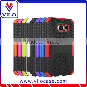 New Arriving Dual Layer Hybrid Case With Kickstand for Samsung Galaxy S6 thumbnail-1