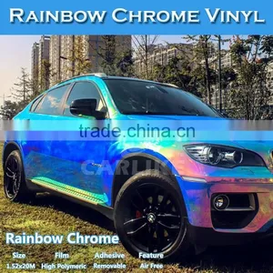 CARLIKE Colorful Chrome Car Wrapping Rainbow Holographic Foil thumbnail-5