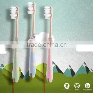 Wheat Straw Non-toxic Wholesale Kid Toothbrush Child Toothbrush Baby Toothbrush Quality Choice thumbnail-2
