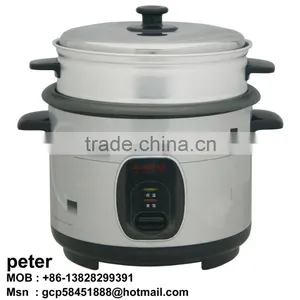500W Stainless Steel Rice Cooker With Steam Tray thumbnail-1