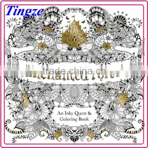 Wholesale An Inky Treasure Hunt and Enchanted Forest Coloring Book English Version Secret Garden Series thumbnail-1