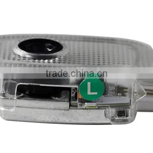 3D Led Car Door Logo Light 12V Interior Dome Lamp Easy Installation for W221 2006-2013 thumbnail-3