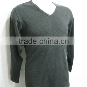 Long Sleeves Customized Thermal Keep Warm Plain Blank Tshirt thumbnail-5