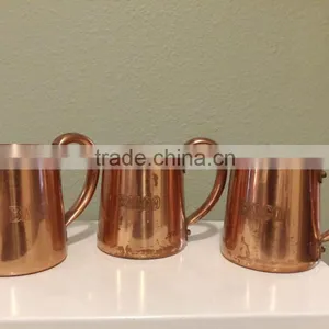 Solid Copper Hammered Ginger Beer Mug High Quality Solid Copper Bar Mug ,Copper Mug, Moscow Mule Copper Mugs, Solid Copper Mug, thumbnail-1